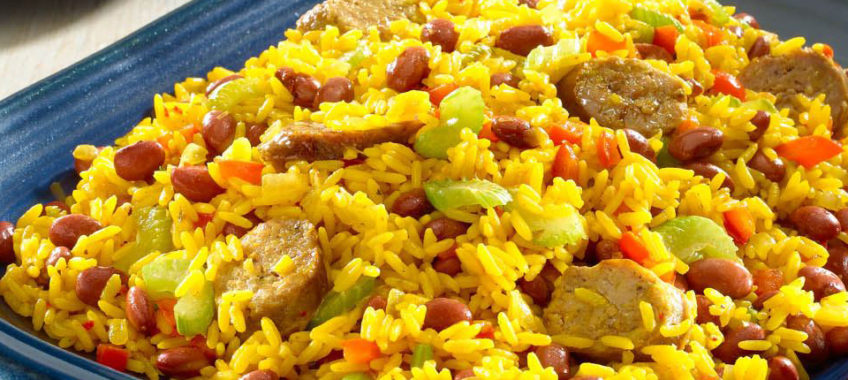 Rice Saffron and Sausages