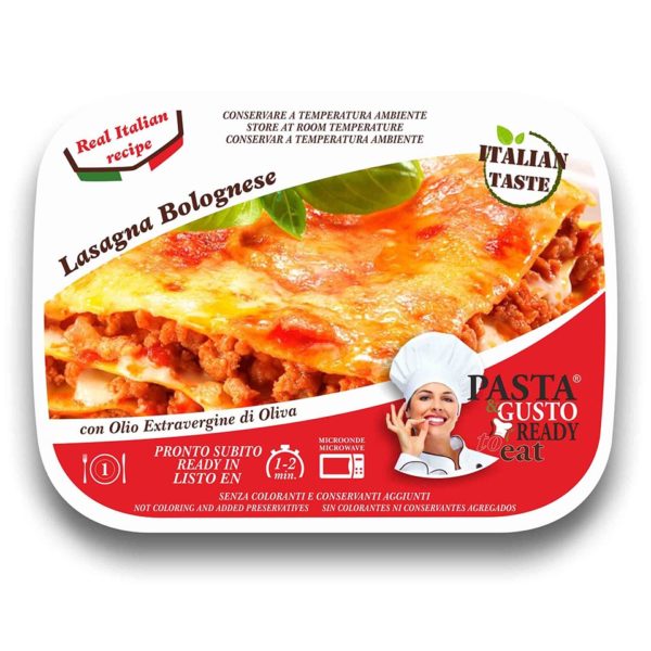 Lasagna Bolognese Cover Pasta Ready To Eat