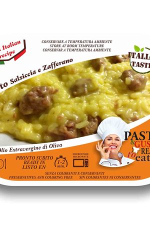 Risotto with Sausages and Saffron Pasta Ready To Eat