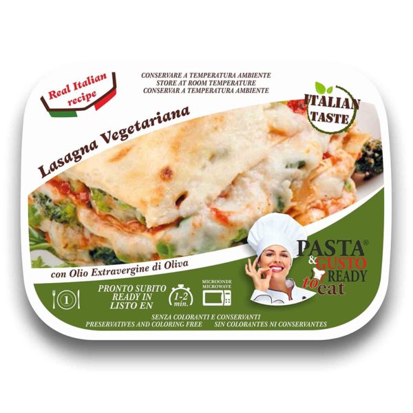 Vegetarian Lasagna Pasta Ready To Eat