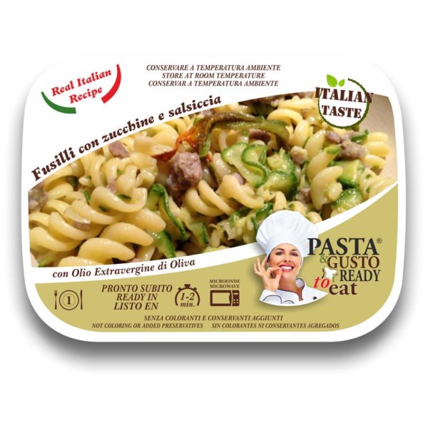 Pasta Ready Meals Fusilli zucchini and sausage