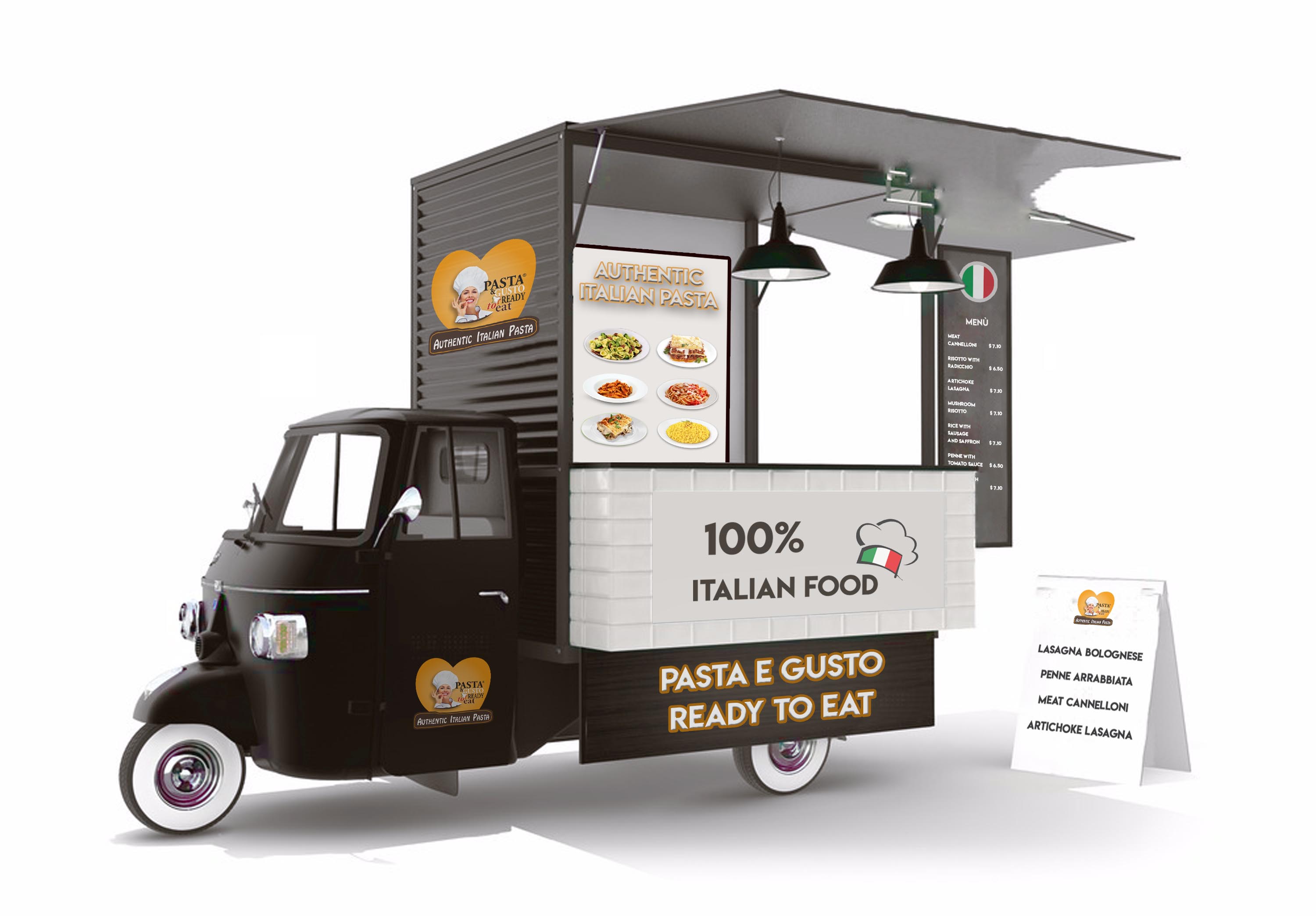 Pasta & Gusto Ready Meals Room Temperature Food Truck Franchising