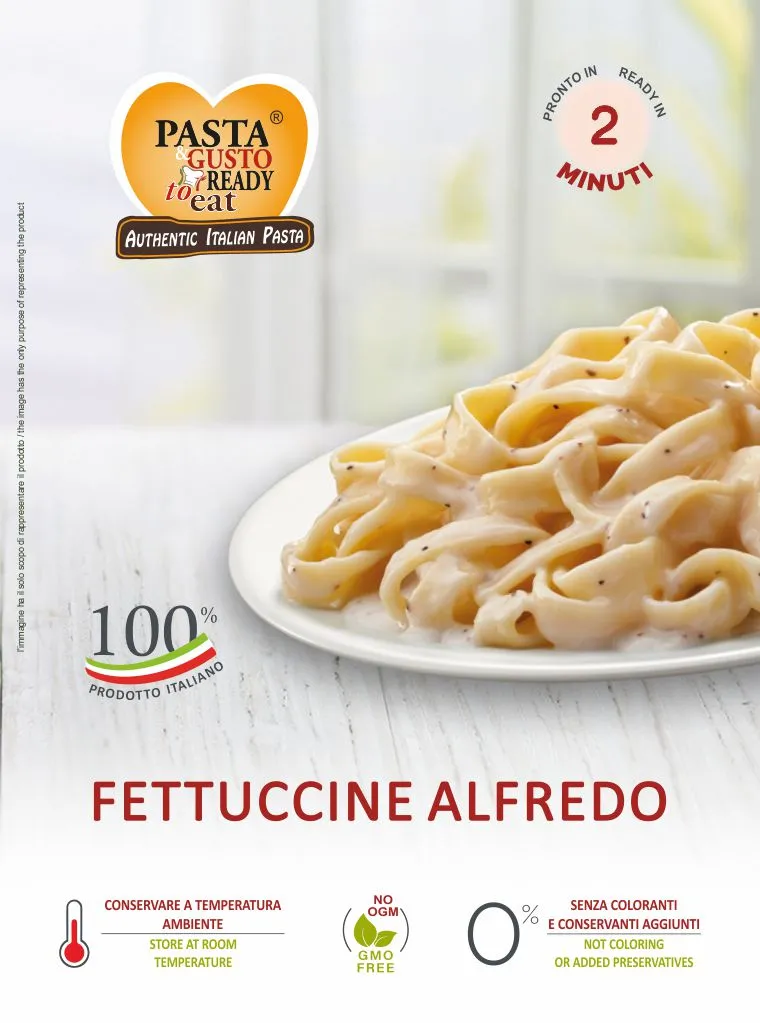 Fettuccine Alfredo. Ready in just 2 minutes. www.pastareadytoeat.com