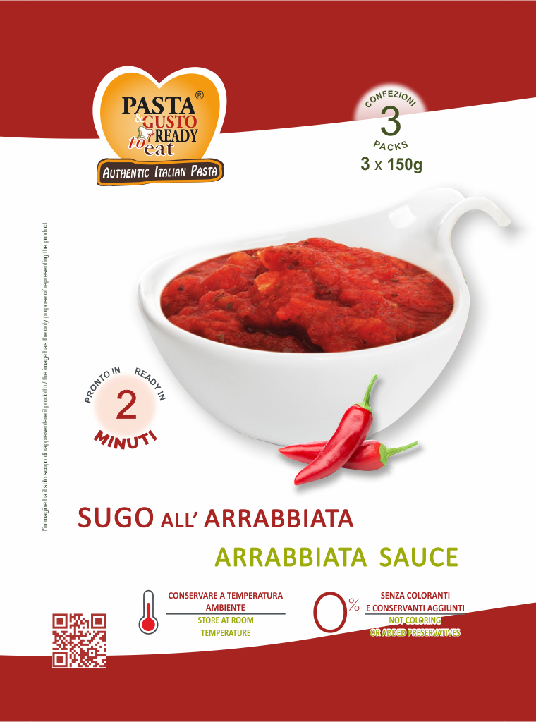 Arrabbiata Sauce. Ready in just 2 minutes. www.pastareadytoeat.com
