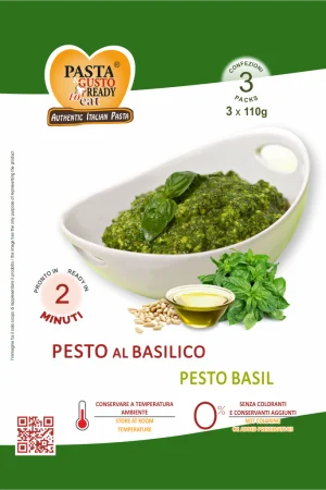 Basil Pesto. Ready in just 2 minutes. www.pastareadytoeat.com