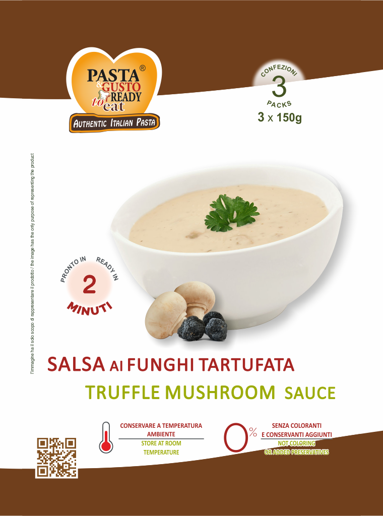 Truffle and Mushrooms. Ready in just 2 minutes. www.pastareadytoeat.com