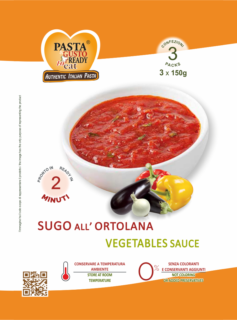 Vegetables Sauce. Ready in just 2 minutes. www.pastareadytoeat.com